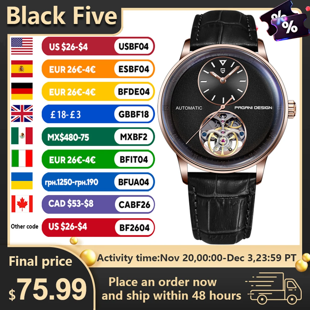 PAGANI DESIGN Watches Men 2025 New Luxury Mechanical Automatic Men Watch Tourbillon Waterproof Sapphire Crystal Stainless Steel
PAGANI DESIGN Watches Men 2025 New Luxury Mechanical Automatic Men Watch Tourbillon Waterproof Sapphire Crystal Stainless Steel