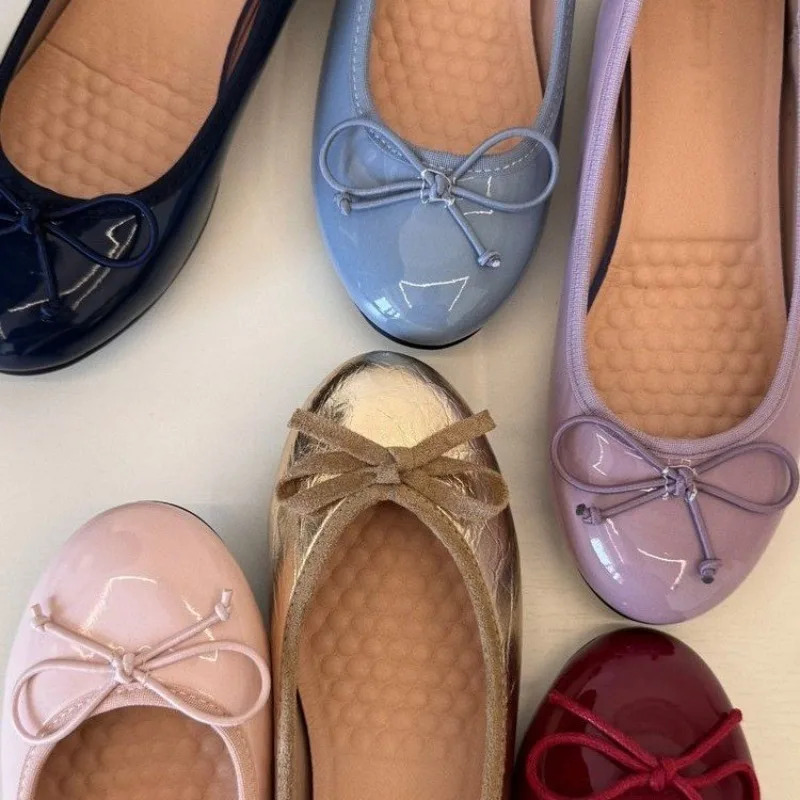 Elegant Bowknot Ballerina Women's Flat Round Toe Comfort Slip-On Ladies Loafers Leather Single Mules Shoes
Elegant Bowknot Ballerina Women's Flat Round Toe Comfort Slip-On Ladies Loafers Leather Single Mules Shoes