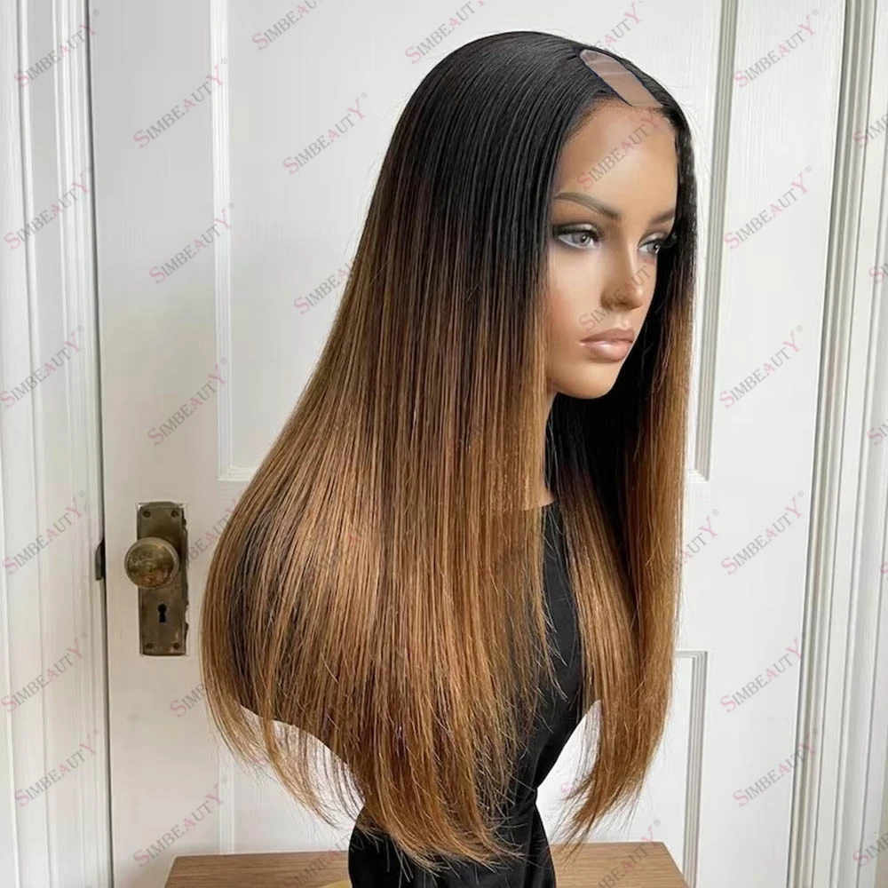 Glueless Easy Wear Silky Straight Ombre Blonde Remy Malaysia Human Hair Black Women U Part Wig with Clips 180Density Cheap V Par
Glueless Easy Wear Silky Straight Ombre Blonde Remy Malaysia Human Hair Black Women U Part Wig with Clips 180Density Cheap V Par