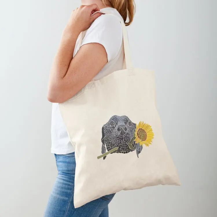 Black Lab Holding Sunflower Tote Bag Canvas stote bag Canvas shoulder bag Eco shopping
Black Lab Holding Sunflower Tote Bag Canvas stote bag Canvas shoulder bag Eco shopping