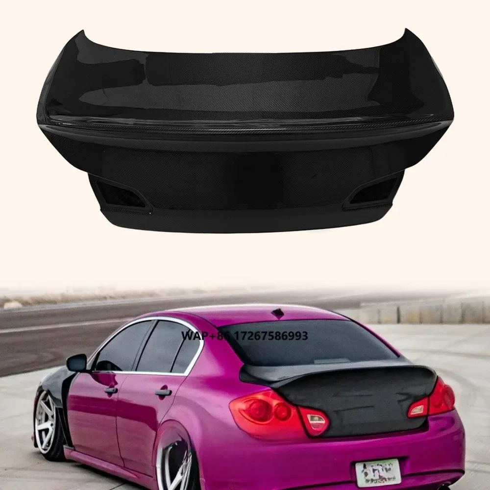 For Infiniti G37 4 Door Sedan Carbon Fiber Dcuktail Style Rear Trunk Boot Lid (no Hole)
For Infiniti G37 4 Door Sedan Carbon Fiber Dcuktail Style Rear Trunk Boot Lid (no Hole)
