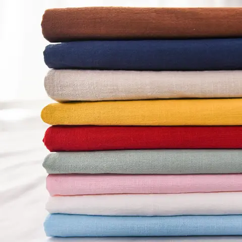 Tovaglia in garza di cotone e lino, tinta unita, lavabile, può essere fatta a mano per tovaglioli fai da te, tovaglia runner