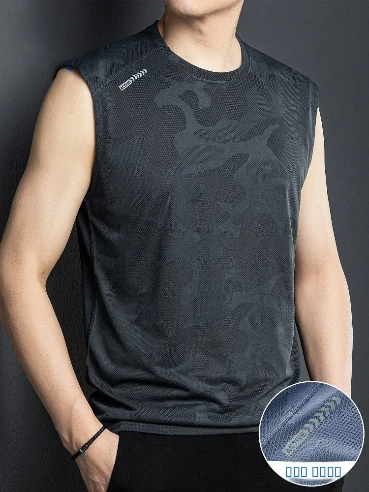 Мужская футболка-базовая одежда для тренировок из ледяного шелка Rn Camouflage Vest Ice Silk, быстросохнущая, с открытыми плечами, для баскетбола
Мужская футболка-базовая одежда для тренировок из ледяного шелка Rn Camouflage Vest Ice Silk, быстросохнущая, с открытыми плечами, для баскетбола