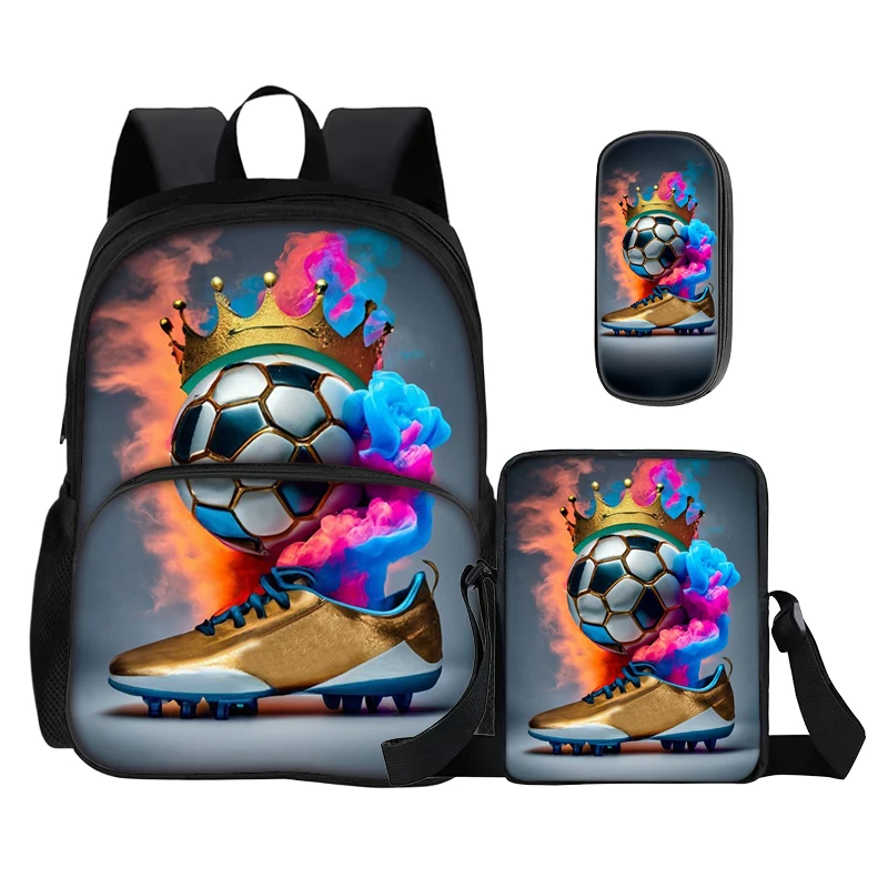 Football Match 3Pcs set with Front Pocket Backpack Sports Backpack Shoulder Bags Pencil Bag Football Star Rucksack
Football Match 3Pcs set with Front Pocket Backpack Sports Backpack Shoulder Bags Pencil Bag Football Star Rucksack