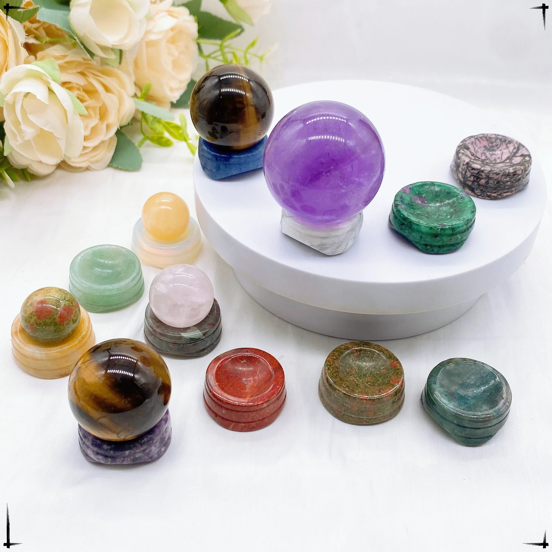 Crystal Sphere Base Natural Crystal Quartz Crafts Round Ball Display Stand Collectible Rack Desktop Room Ornaments Home Decor
Crystal Sphere Base Natural Crystal Quartz Crafts Round Ball Display Stand Collectible Rack Desktop Room Ornaments Home Decor