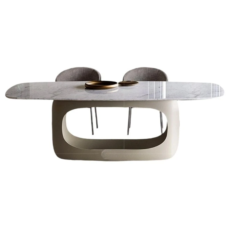 Italian minimalist retractable rock slab dining table household dining table and chair combination
Italian minimalist retractable rock slab dining table household dining table and chair combination