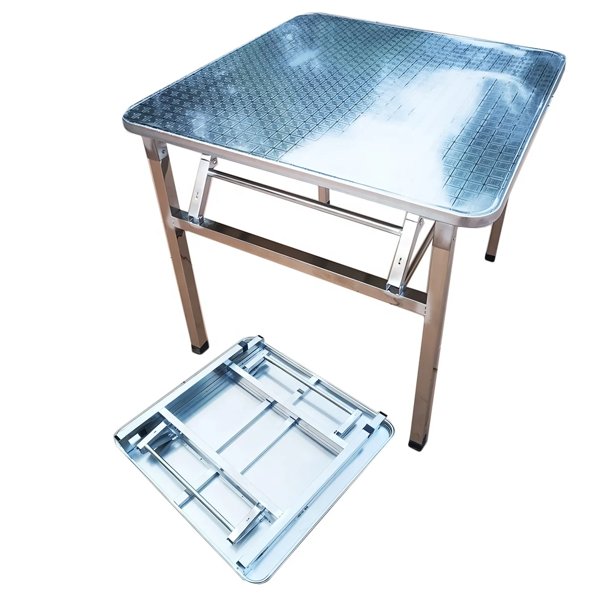 Modern Lightweight Portable Stainless Steel Folding Square Table for Indoor/Outdoor Garden Party Camping BBQ Etc.promote sales
Modern Lightweight Portable Stainless Steel Folding Square Table for Indoor/Outdoor Garden Party Camping BBQ Etc.promote sales