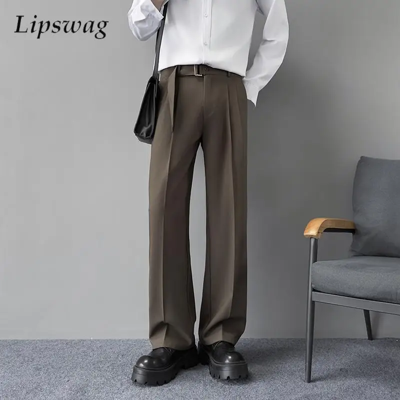 Стильные плиссированные мужские прямые брюки, весна-осень, модные однотонные узкие брюки для мужчин, новые повседневные брюки со средней талией на шнуровке
Стильные плиссированные мужские прямые брюки, весна-осень, модные однотонные узкие брюки для мужчин, новые повседневные брюки со средней талией на шнуровке