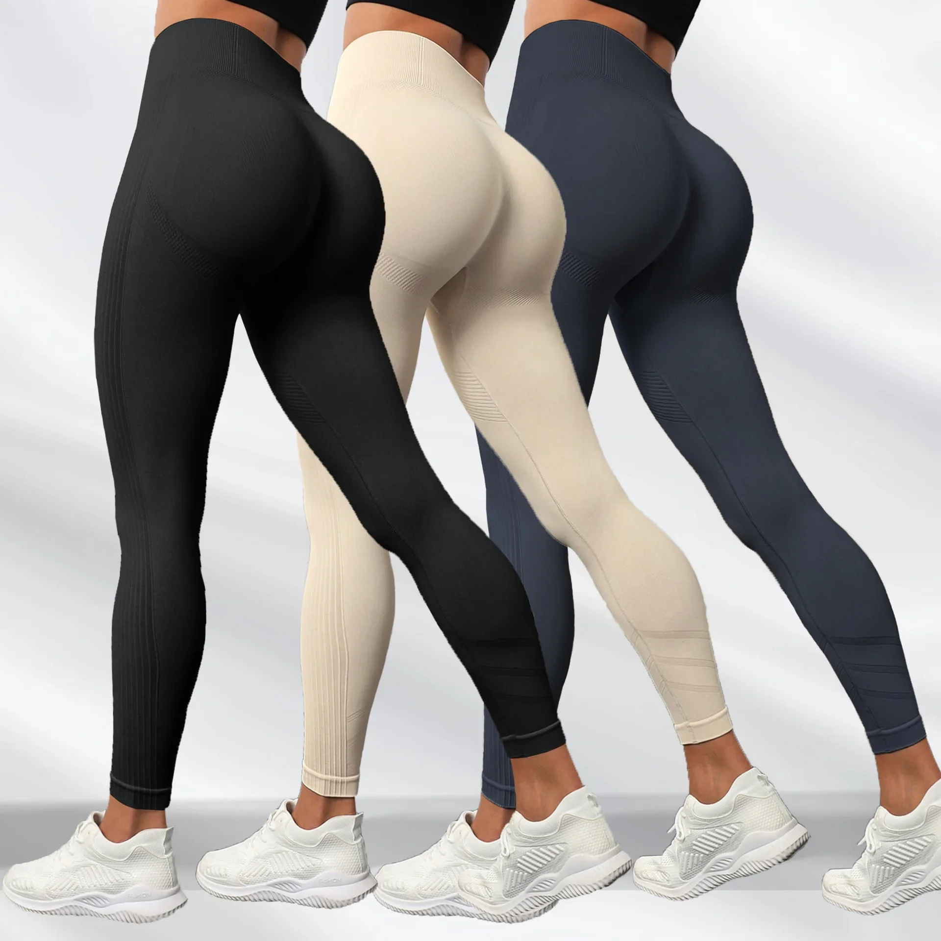Factory Direct Supply Hot Selling Yoga Pants Women's Seamless Knitted Tight High Waist Breathable Sports Fitness Pants Wholesale
Factory Direct Supply Hot Selling Yoga Pants Women's Seamless Knitted Tight High Waist Breathable Sports Fitness Pants Wholesale