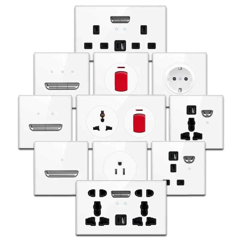 Роскошный настенный светильник из закаленного стекла, белая британская вилка, универсальная настенная розетка, настенная розетка USB C, переключатель скорости вентилятора
Роскошный настенный светильник из закаленного стекла, белая британская вилка, универсальная настенная розетка, настенная розетка USB C, переключатель скорости вентилятора