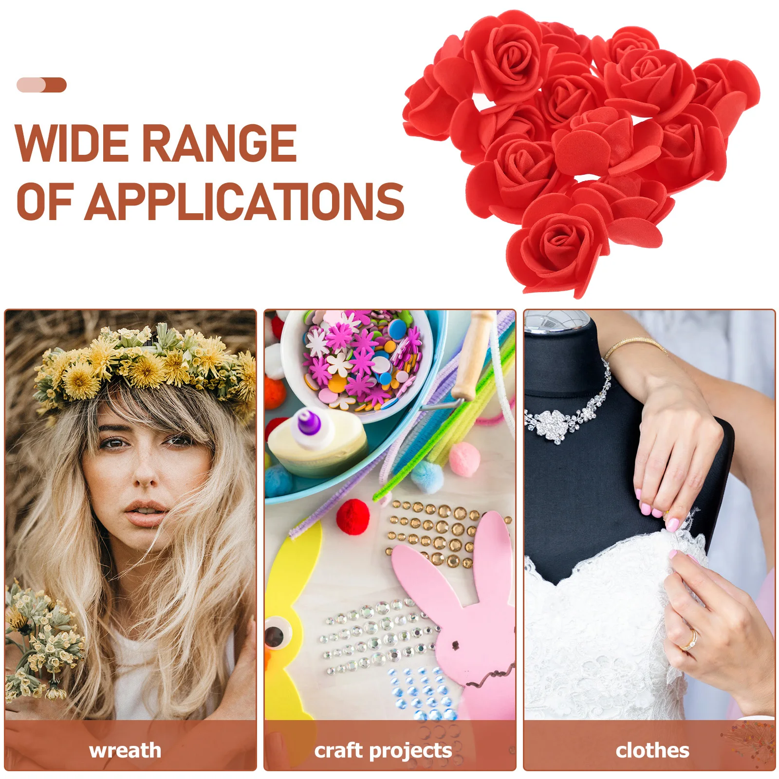 50Pcs Mini Foam Rose Heads Artificial Flower Heads Fake Rose Flowers for Wedding Crafts Party Decorations Faux Flowers
50Pcs Mini Foam Rose Heads Artificial Flower Heads Fake Rose Flowers for Wedding Crafts Party Decorations Faux Flowers