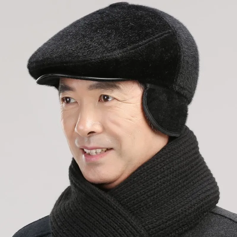 Men's Fashionable Fur Trimmer Cap Warmth Outdoor Autumn Winter Hat with Ear Flaps Short Bill Cotton Hat for Elderly
Men's Fashionable Fur Trimmer Cap Warmth Outdoor Autumn Winter Hat with Ear Flaps Short Bill Cotton Hat for Elderly