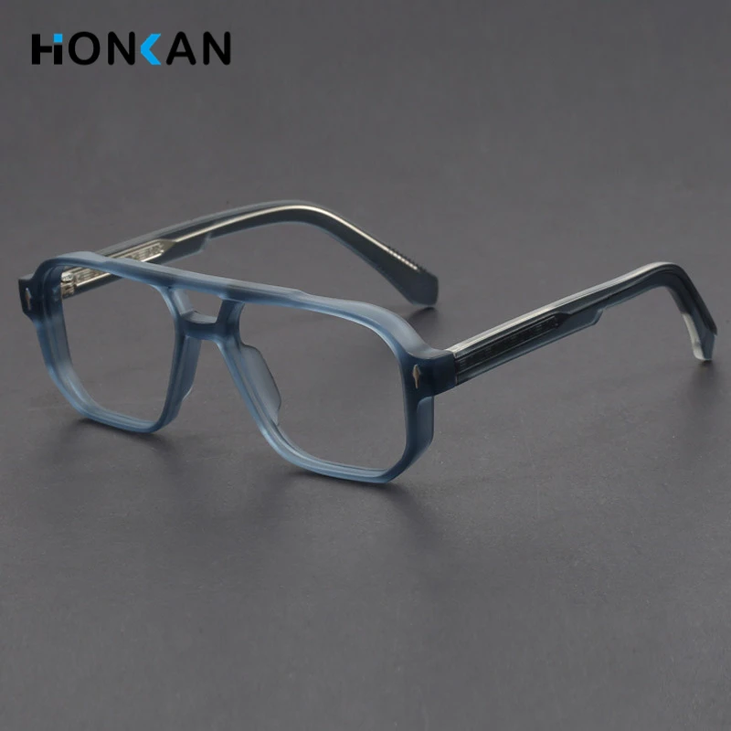 Vintage Double Beam Optical Glasses Anti Blue Light Prescription Eyeglasses for Men Rectangular Frames Reading Glasses Male 
Vintage Double Beam Optical Glasses Anti Blue Light Prescription Eyeglasses for Men Rectangular Frames Reading Glasses Male