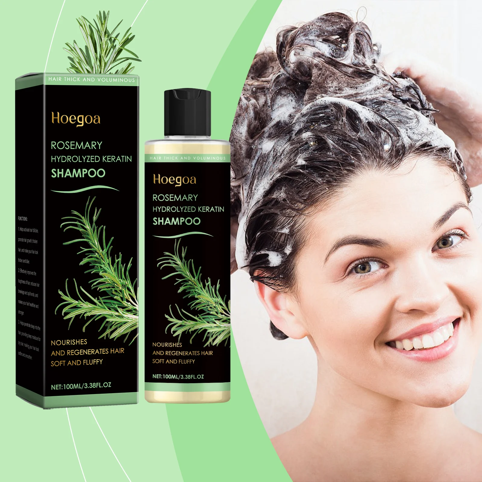 Rosemary Thickening Shampoo Volumizing Hair Care Scalp Root Cleanser for Thin Fine Hair Daily Use
Rosemary Thickening Shampoo Volumizing Hair Care Scalp Root Cleanser for Thin Fine Hair Daily Use