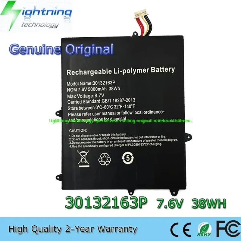 Genuine 30132163P HW-3487265P 7.6V 38Wh Battery for Direkt-Tek TH116A-YD ITSOHOO 11.5"
Genuine 30132163P HW-3487265P 7.6V 38Wh Battery for Direkt-Tek TH116A-YD ITSOHOO 11.5"