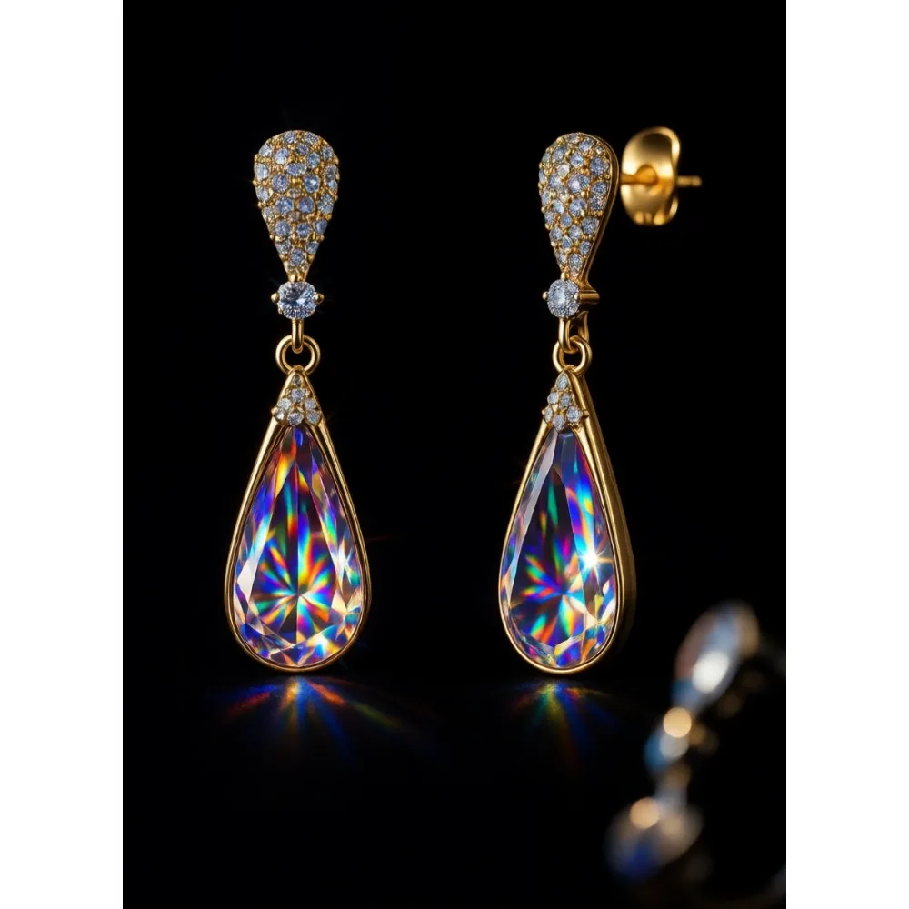 Серьги-капли из хрусталя с позолотой 14K, гипоаллергенные, подарок для женщин
Серьги-капли из хрусталя с позолотой 14K, гипоаллергенные, подарок для женщин