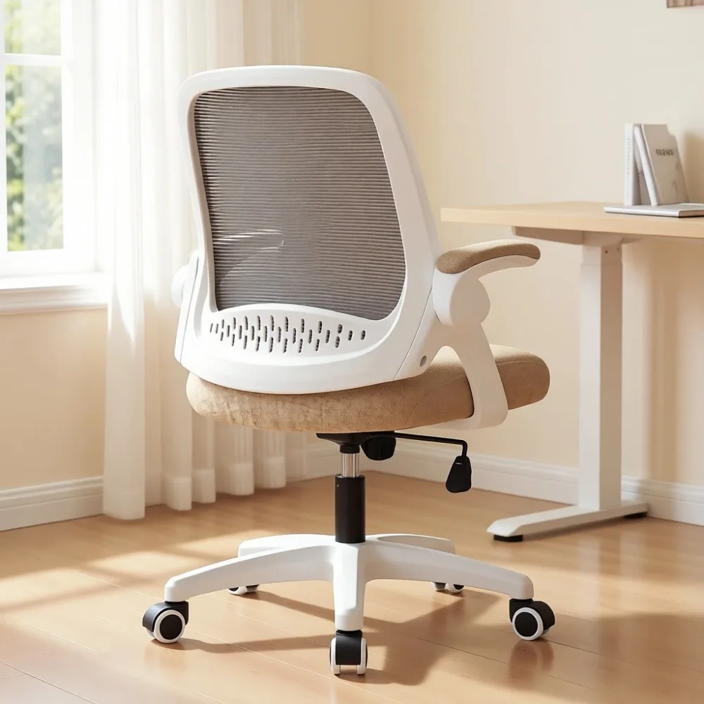 Ergonomic Office Desk Chair Adjustable Height Lumbar Support Swivel Wheels Flip Up Arms Mesh Home Office Beige
Ergonomic Office Desk Chair Adjustable Height Lumbar Support Swivel Wheels Flip Up Arms Mesh Home Office Beige