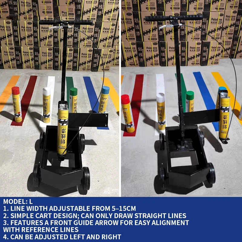 Manual Line Marker for Parking Lots, Playgrounds, and Running Tracks; Compatible with Professional Inverted Line Marking Paint
Manual Line Marker for Parking Lots, Playgrounds, and Running Tracks; Compatible with Professional Inverted Line Marking Paint
