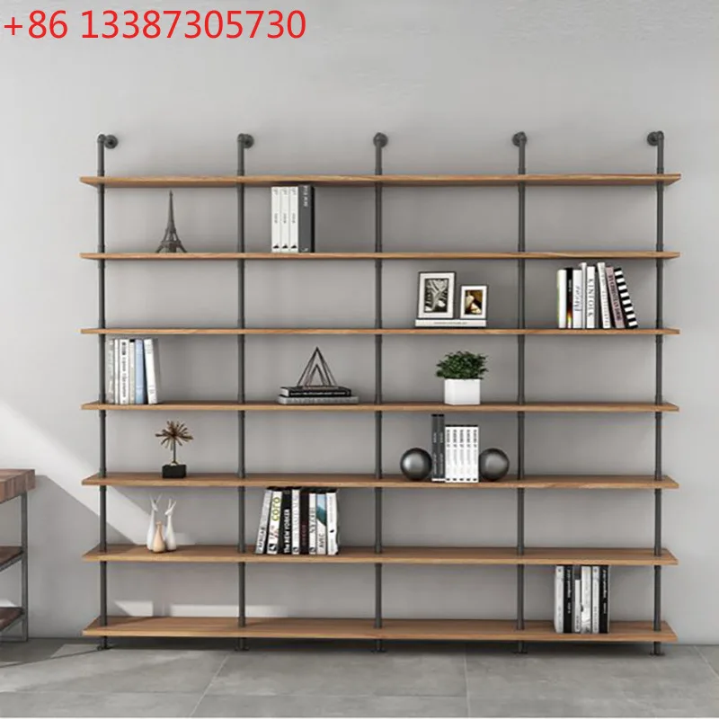 Simple water pipe bookshelf loft shelf bookcase solid wood large shelf American industrial style
Simple water pipe bookshelf loft shelf bookcase solid wood large shelf American industrial style