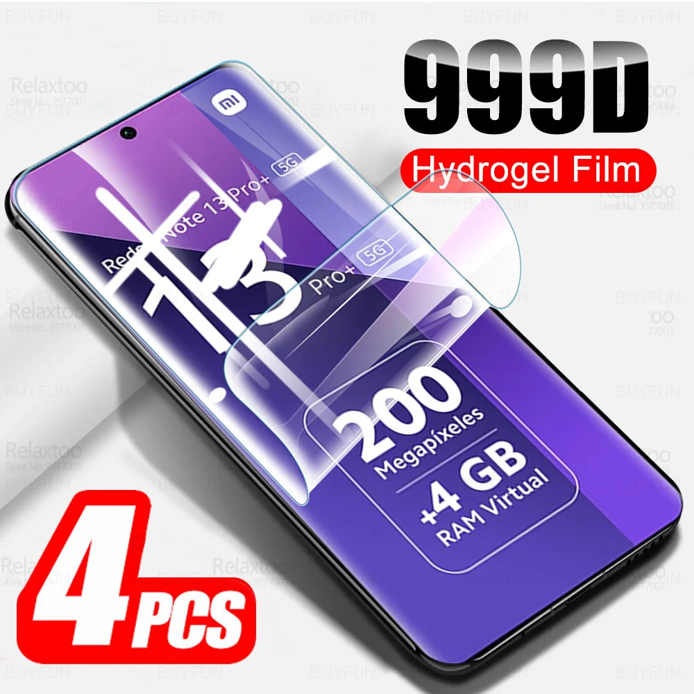 Redmy Note 13 Pro + Защитная пленка для экрана 4 шт. Гидрогелевая пленка для Xiaomi Redmi Note 13 Pro Plus 5G Note13 13Pro 4G мягкие пленки не стекло
Redmy Note 13 Pro + Защитная пленка для экрана 4 шт. Гидрогелевая пленка для Xiaomi Redmi Note 13 Pro Plus 5G Note13 13Pro 4G мягкие пленки не стекло