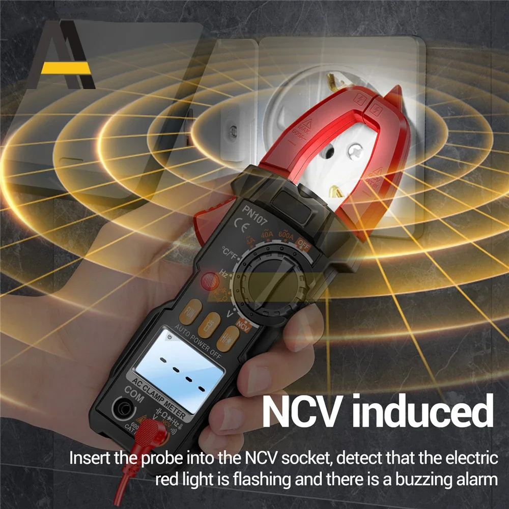 ANENG PN107 Digital Clamp Meter Professional 600A AC Current Tester Voltmeter Ammeter NCV Diode with Temperature Frequency Tool
ANENG PN107 Digital Clamp Meter Professional 600A AC Current Tester Voltmeter Ammeter NCV Diode with Temperature Frequency Tool
