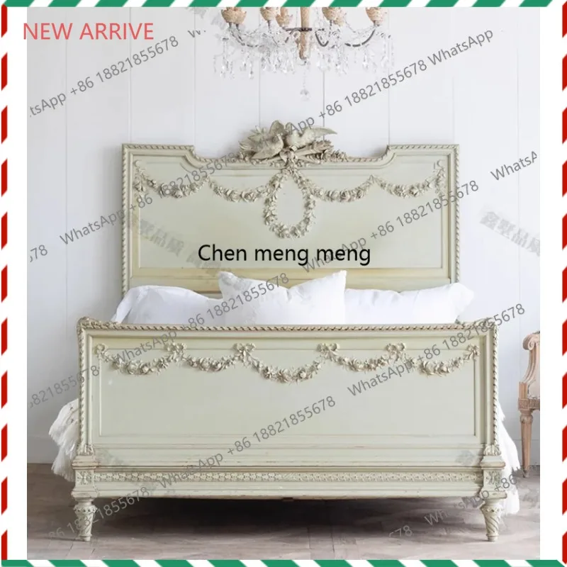 Great discounts French white solid wood bed villa princess queen bed small apartment 1.8 master bedroom double 1.5 meters single
Great discounts French white solid wood bed villa princess queen bed small apartment 1.8 master bedroom double 1.5 meters single