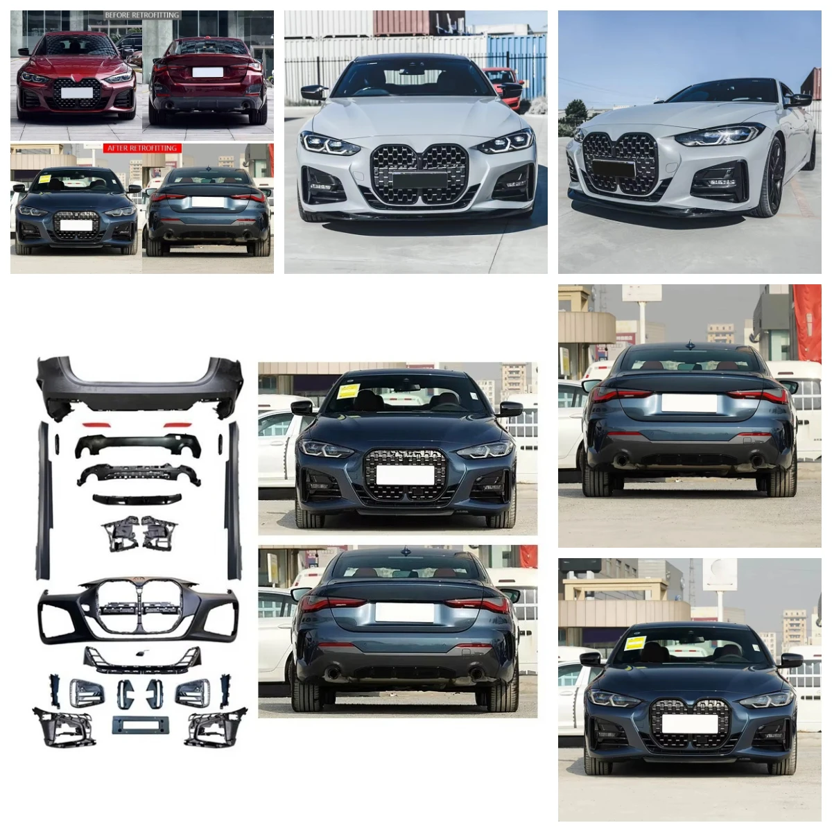 Dream Garage 2020-2023 Car Modification Upgrade MT Front Bumper Rear Bumper Body Kit Large Surround Accessories For 4 Series
Dream Garage 2020-2023 Car Modification Upgrade MT Front Bumper Rear Bumper Body Kit Large Surround Accessories For 4 Series