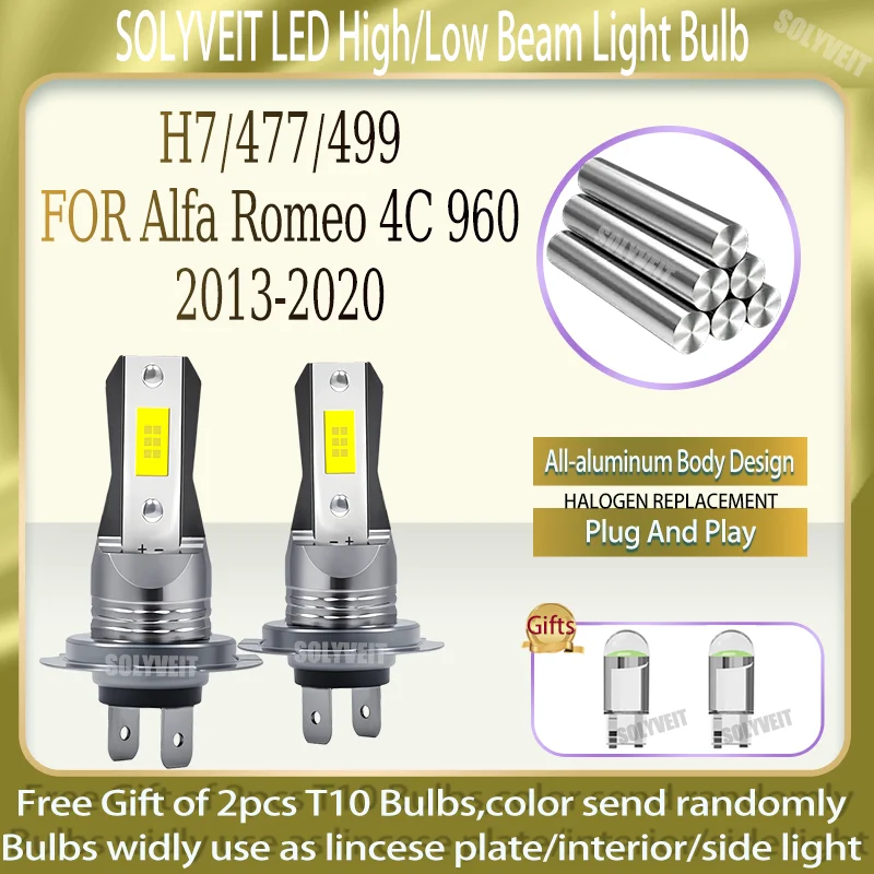 Crisp, cool 6000K light from an all-aluminum build H7 LED High Low For Alfa Romeo 4C 960 2013 2014 2015 2016 2017 2018 2019 2020
Crisp, cool 6000K light from an all-aluminum build H7 LED High Low For Alfa Romeo 4C 960 2013 2014 2015 2016 2017 2018 2019 2020