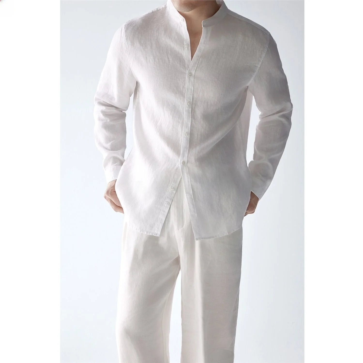 Italian Style Linen Shirt Casual Business Pure Color Commute Breathable Spring Summer Long Sleeve Small Collar Men's Shirt
Italian Style Linen Shirt Casual Business Pure Color Commute Breathable Spring Summer Long Sleeve Small Collar Men's Shirt