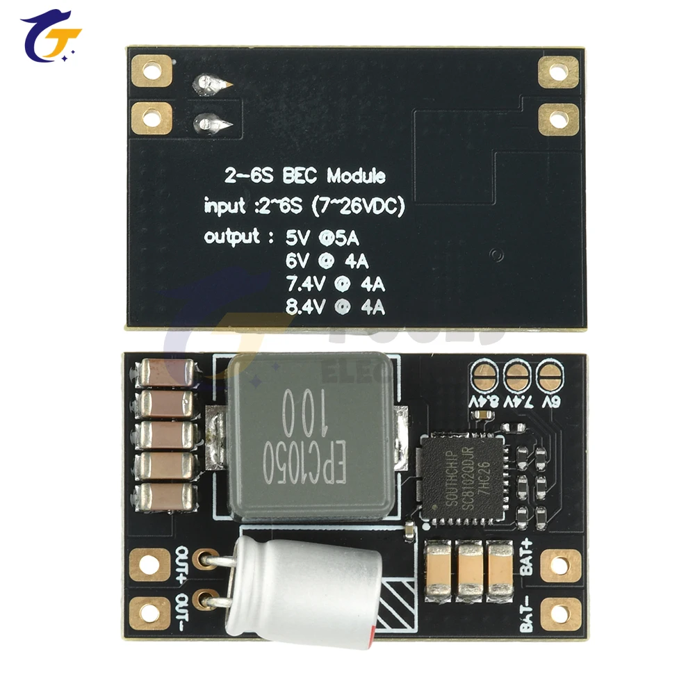 5V BEC Step-Down Module 2-6S 5V Multi-Voltage Output Switchable for RC FPV Models and Fixed-Wing Aircraft Accessories
5V BEC Step-Down Module 2-6S 5V Multi-Voltage Output Switchable for RC FPV Models and Fixed-Wing Aircraft Accessories