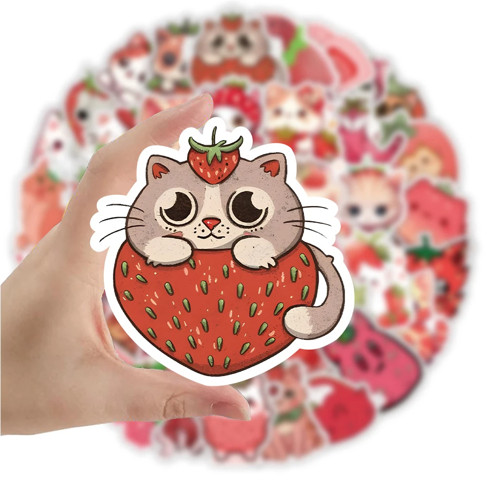 10/30/53pcs Cartoon Cute Strawberry Cat Stickers Waterproof Graffiti DIY Notebook Phone Luggage Fridge Kawaii Decals Decoration
10/30/53pcs Cartoon Cute Strawberry Cat Stickers Waterproof Graffiti DIY Notebook Phone Luggage Fridge Kawaii Decals Decoration