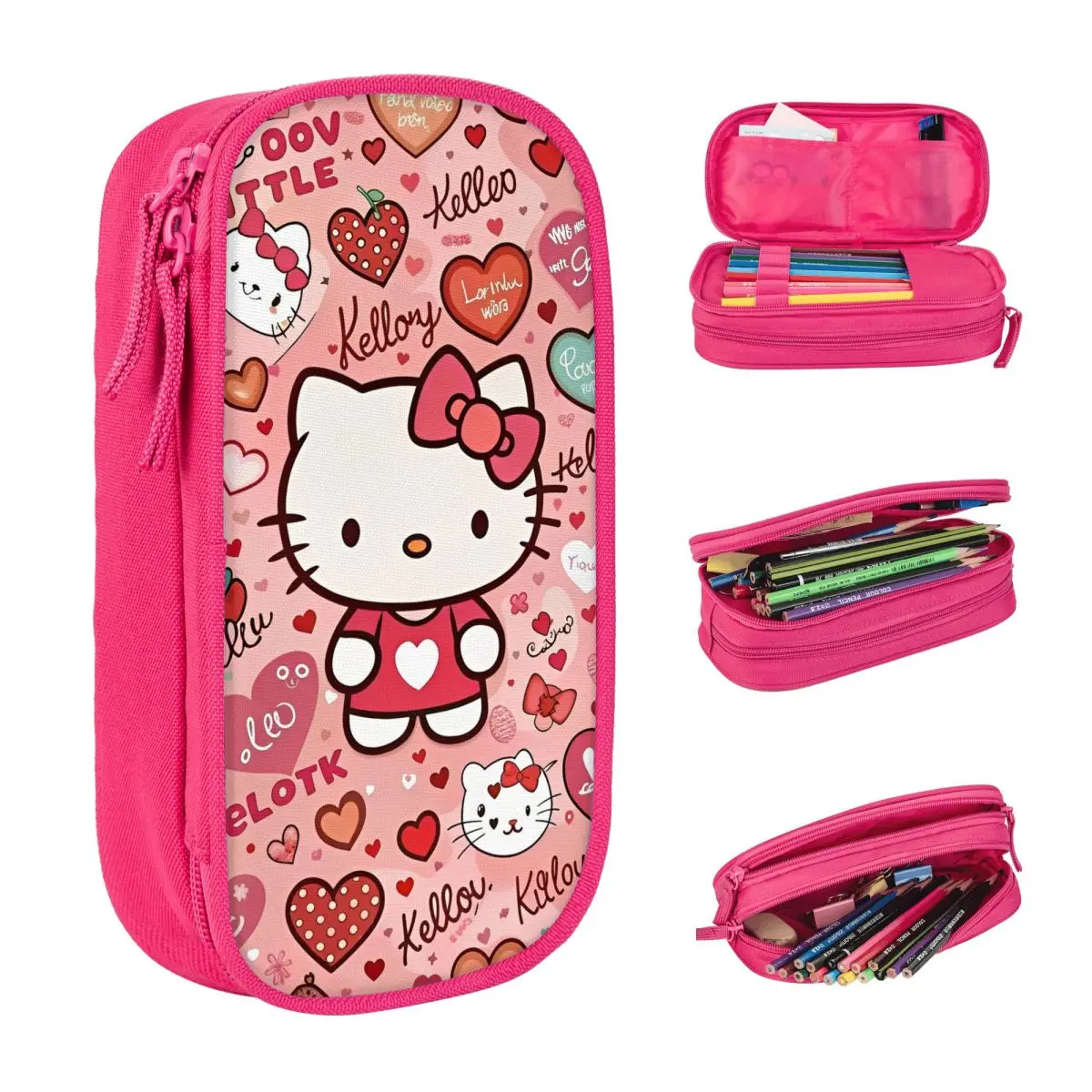 Cartoon Hello Kitty Cat Pencil Case Students Kawaii Pencil Box Graphic School Pencil Cases Supplies Birthday Present
Cartoon Hello Kitty Cat Pencil Case Students Kawaii Pencil Box Graphic School Pencil Cases Supplies Birthday Present