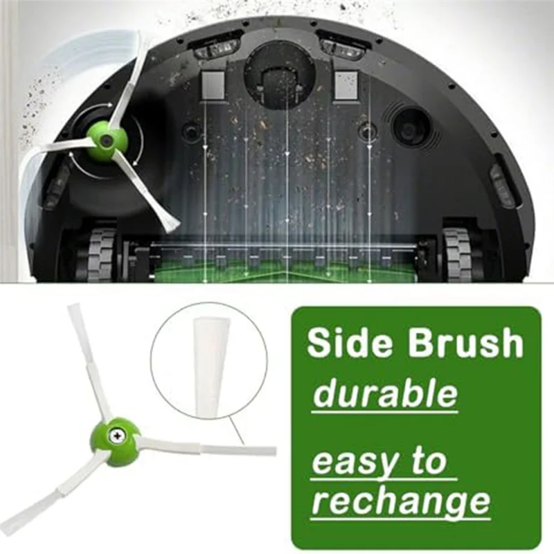 Spare Parts Replacement For Irobot Roomba I7+ I3+I4+ I6+ I8+ Vacuum Robot, Rubber Brushes,Dust Bags,Filters,Side Brushes 1Set SA
Spare Parts Replacement For Irobot Roomba I7+ I3+I4+ I6+ I8+ Vacuum Robot, Rubber Brushes,Dust Bags,Filters,Side Brushes 1Set SA