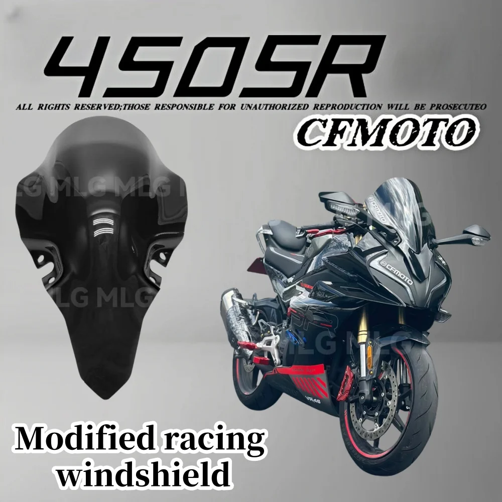 CFMOTO 450SR/SRS модифицированное лобовое стекло для соревнований, повышенное и утолщенное 23-летний новый передний дефлектор лобового стекла, ПК
CFMOTO 450SR/SRS модифицированное лобовое стекло для соревнований, повышенное и утолщенное 23-летний новый передний дефлектор лобового стекла, ПК