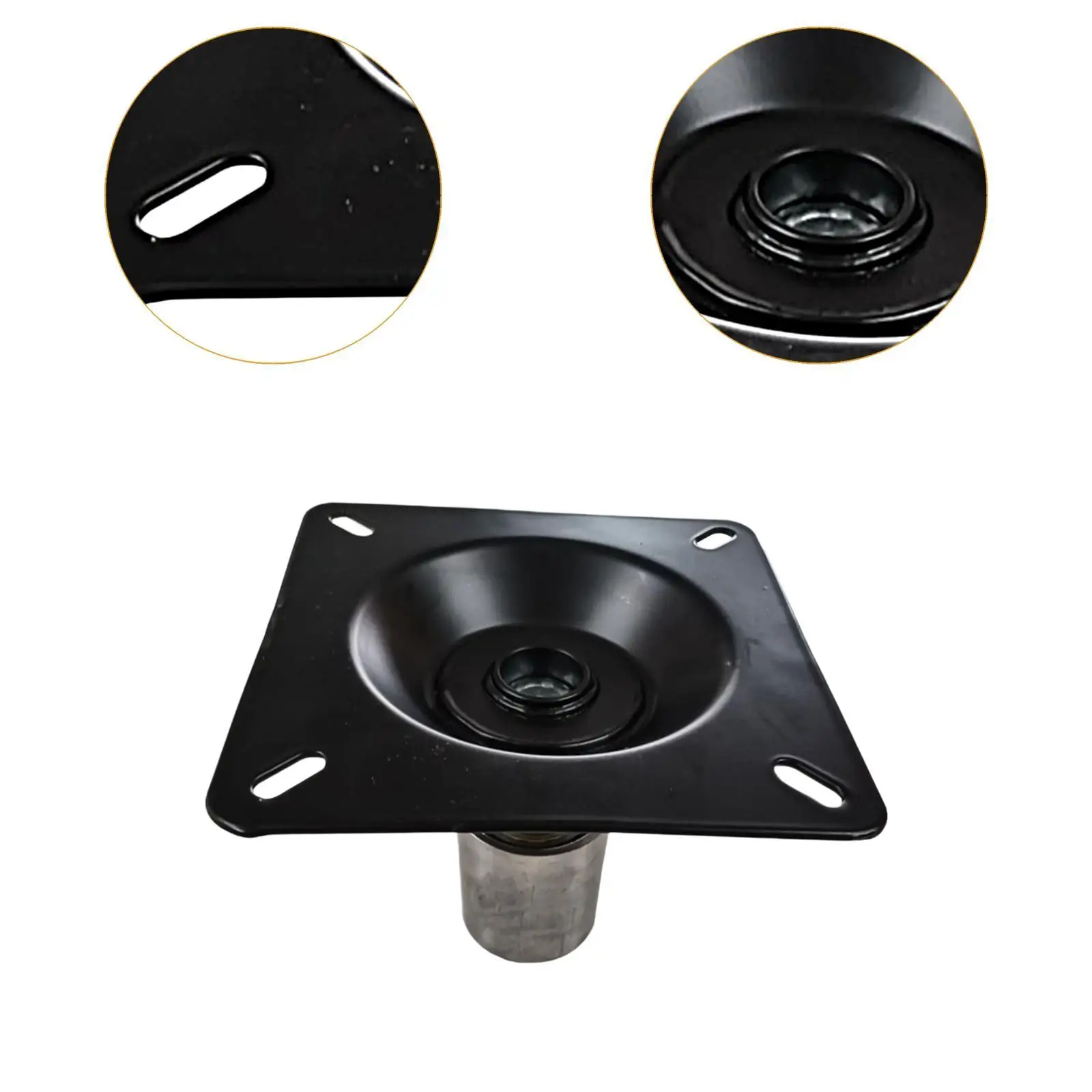 Black Bar Stool Swivel Plate Sturdy Replacement Seat Turntable with Tray for Kitchen Chair Furniture and Office
Black Bar Stool Swivel Plate Sturdy Replacement Seat Turntable with Tray for Kitchen Chair Furniture and Office