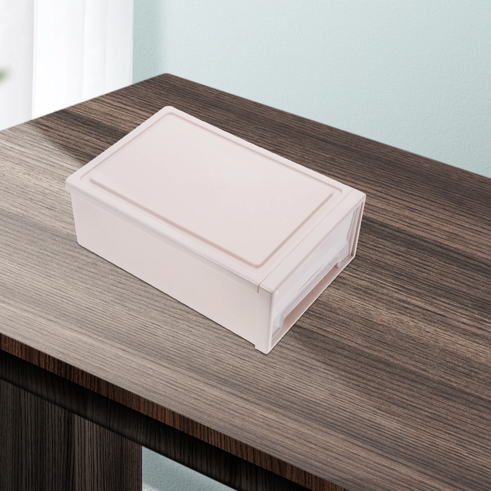 Plastic Storage Box 5L Clear 27x18x9 5cm Beige Drawer Large Capacity Stackable Clothes Container Narrow Wardrobe Bin Transparent
Plastic Storage Box 5L Clear 27x18x9 5cm Beige Drawer Large Capacity Stackable Clothes Container Narrow Wardrobe Bin Transparent