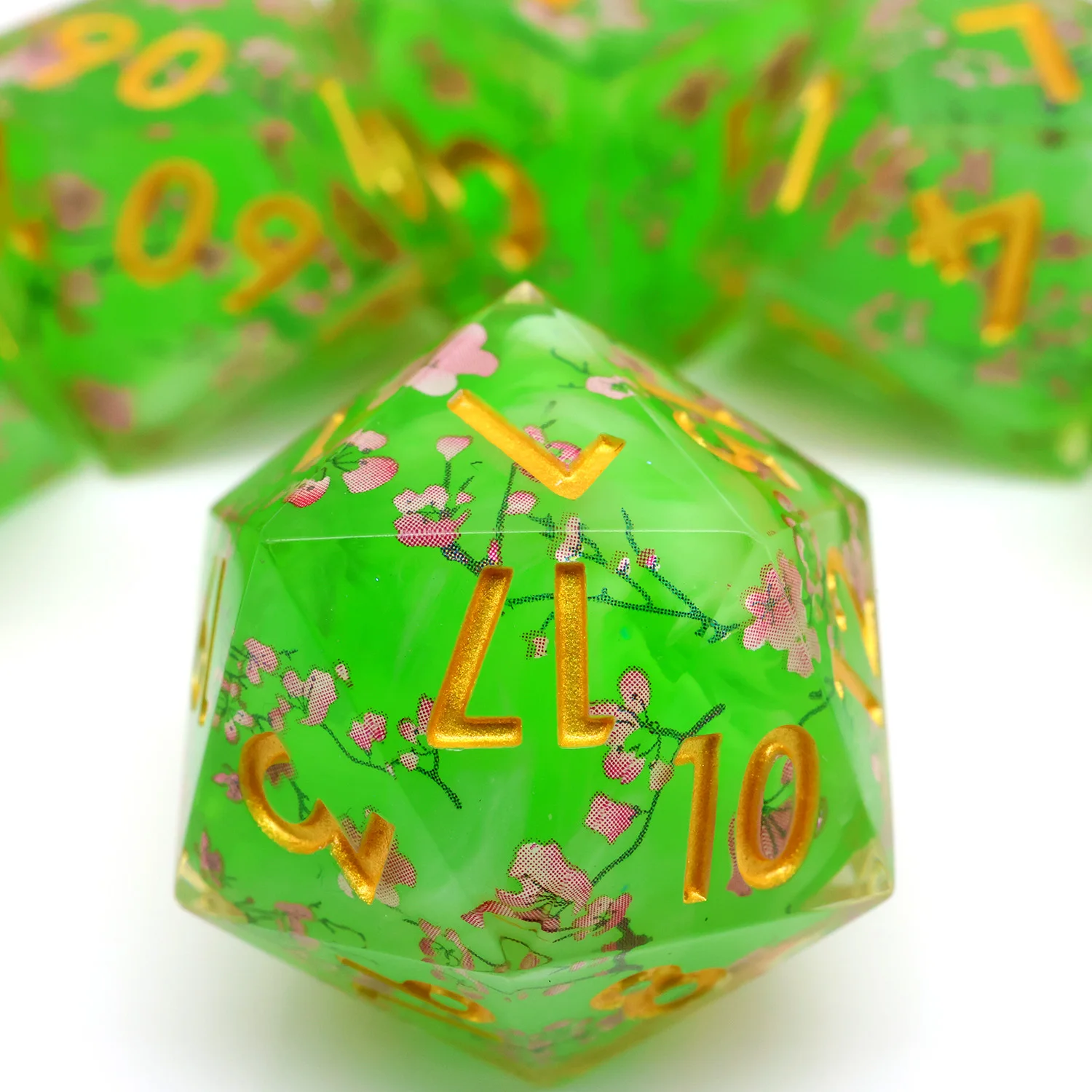 Handmade Sakura Floral RPG Dice Set,Polyhedral Resin DND Dice for Dungeons & Dragons Board Adventures Game-L12
Handmade Sakura Floral RPG Dice Set,Polyhedral Resin DND Dice for Dungeons & Dragons Board Adventures Game-L12