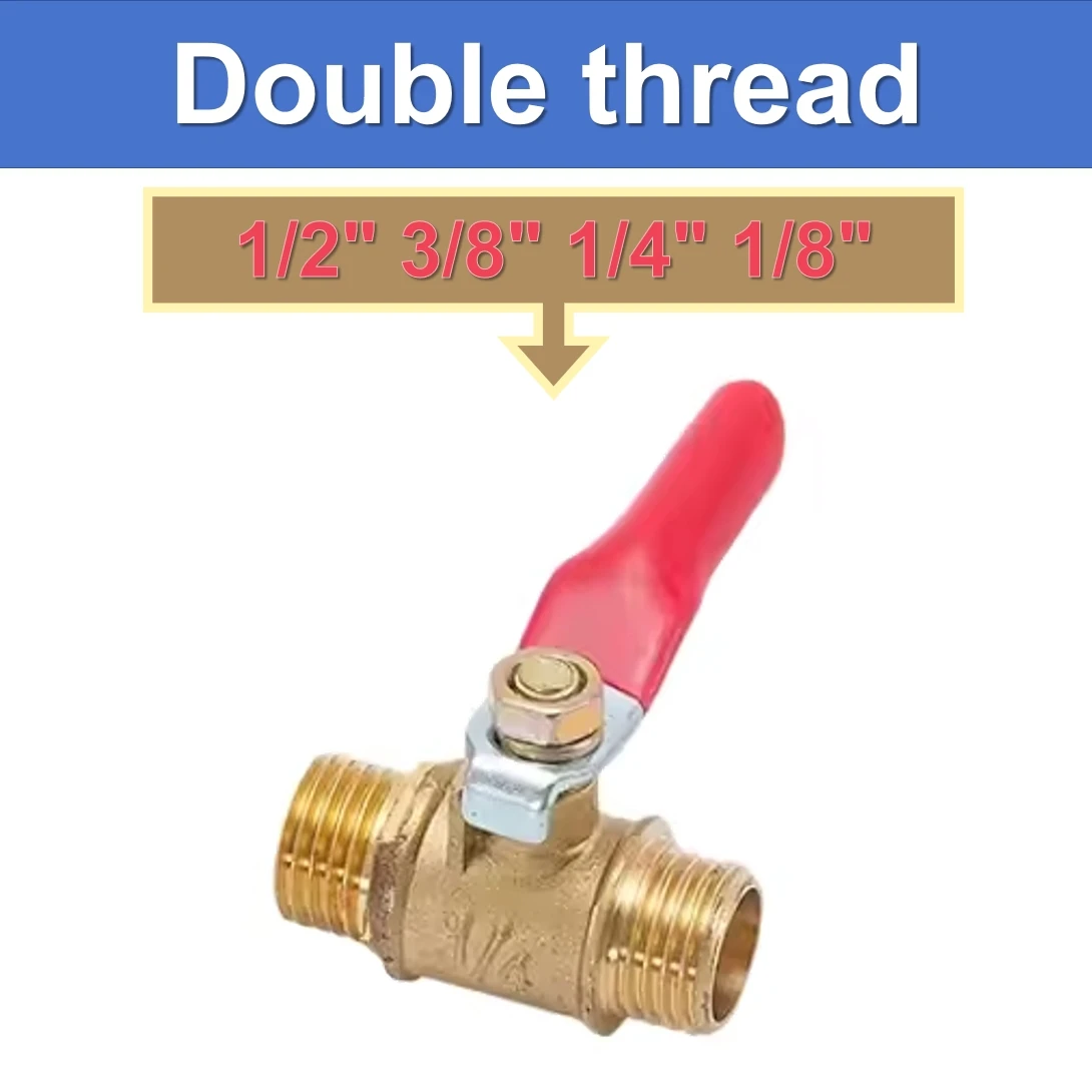 1/4 6mm 8mm 10mm12mm Ball Faucet Shutoff Ball Valve Hose Barb Inline Water Oil Air Gas Fuel Line Small Brass Ball Valve
1/4 6mm 8mm 10mm12mm Ball Faucet Shutoff Ball Valve Hose Barb Inline Water Oil Air Gas Fuel Line Small Brass Ball Valve