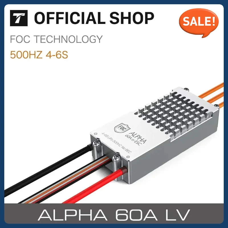 T-MOTOR ALPHA 60A 12S V1.2 Многороторный пульт дистанционного управления бесщеточный регулятор скорости дрона ESC для БПЛА
T-MOTOR ALPHA 60A 12S V1.2 Многороторный пульт дистанционного управления бесщеточный регулятор скорости дрона ESC для БПЛА