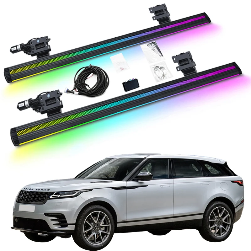 Автоматическая электрическая боковая ступенька, неоновая светодиодная подножка для Range Rover Velar 2017+
Автоматическая электрическая боковая ступенька, неоновая светодиодная подножка для Range Rover Velar 2017+