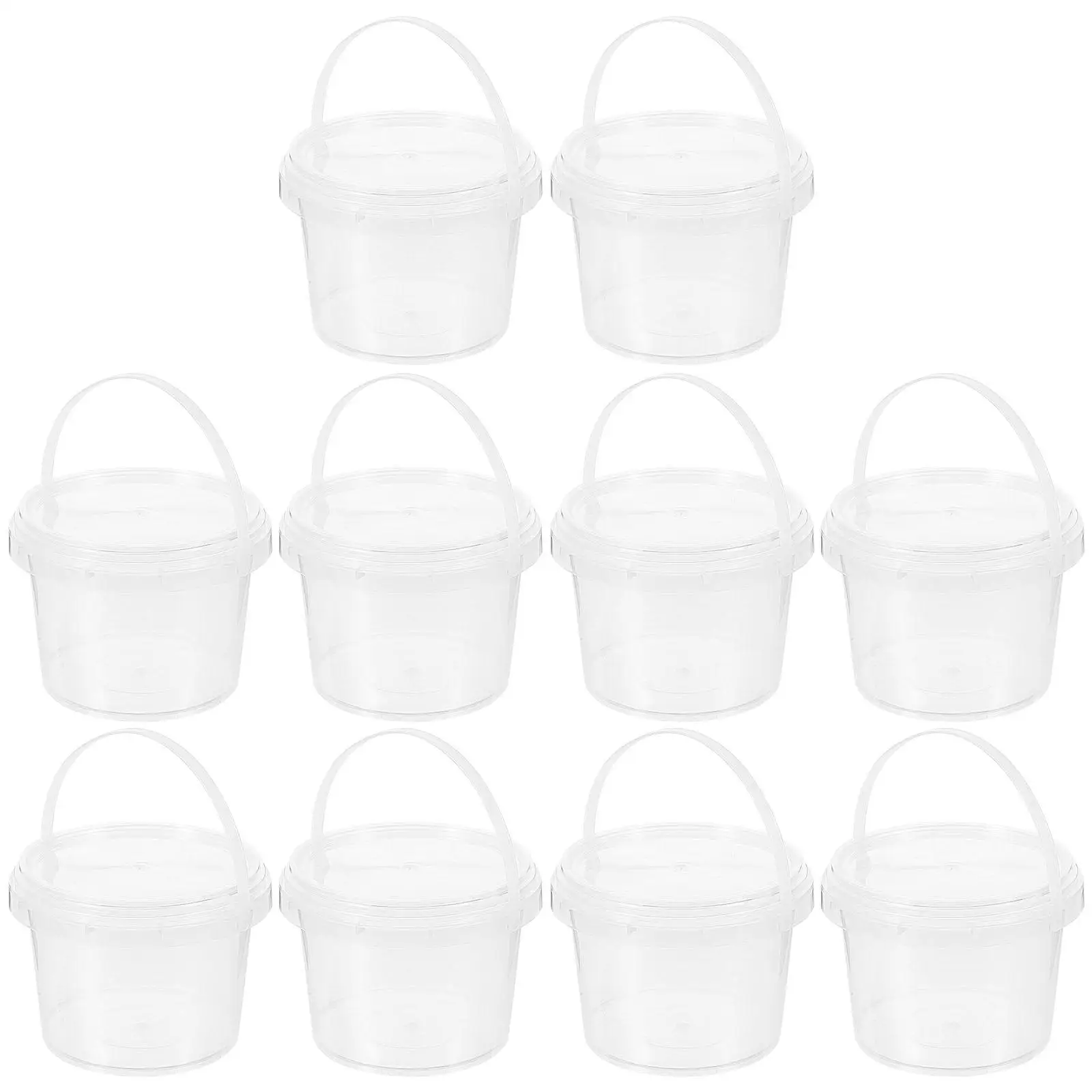10 Pcs Storage Bucket Dry Food Containers Plastic Buckets Lids Freezer Grains Pail Transparent Kitchen Storage Reusable
10 Pcs Storage Bucket Dry Food Containers Plastic Buckets Lids Freezer Grains Pail Transparent Kitchen Storage Reusable