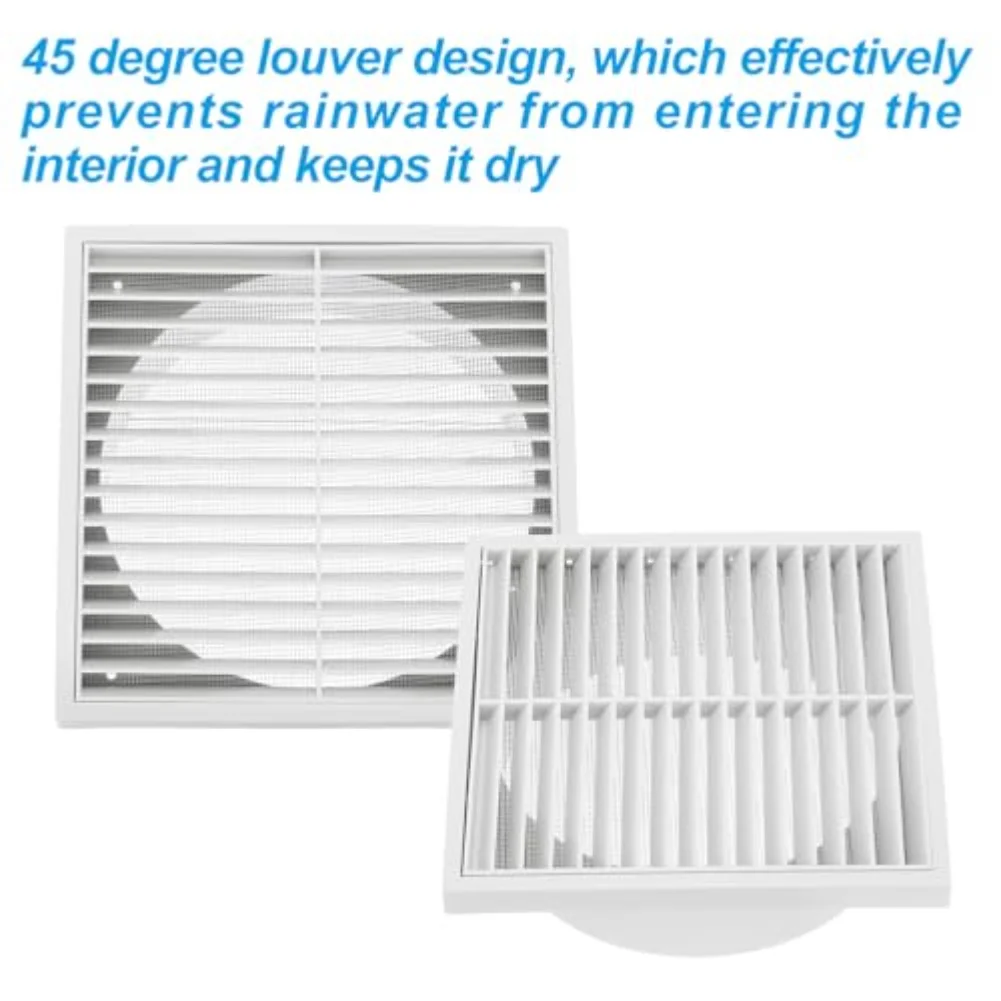 Sturdy ABS 8 Louvered Vent Cover with Stainless Steel Mesh Screen for Reliable Protection against Rain and Dust
Sturdy ABS 8 Louvered Vent Cover with Stainless Steel Mesh Screen for Reliable Protection against Rain and Dust