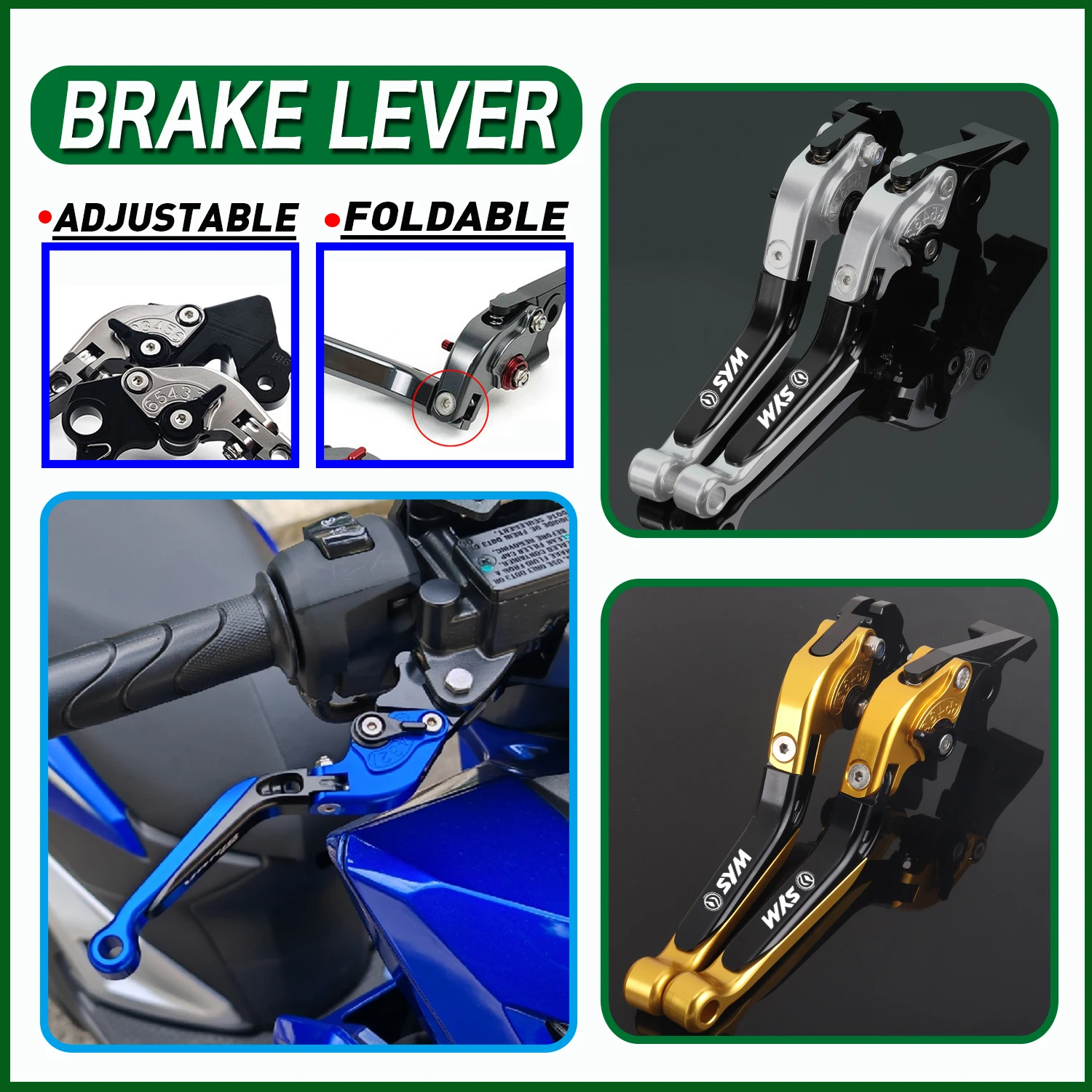 For SYM CRUiSYM 125/250/300/150X 2020-2024 Motor Brake Lever Clutch Lever Set Adjustable Folding Handle Guard Levers
For SYM CRUiSYM 125/250/300/150X 2020-2024 Motor Brake Lever Clutch Lever Set Adjustable Folding Handle Guard Levers