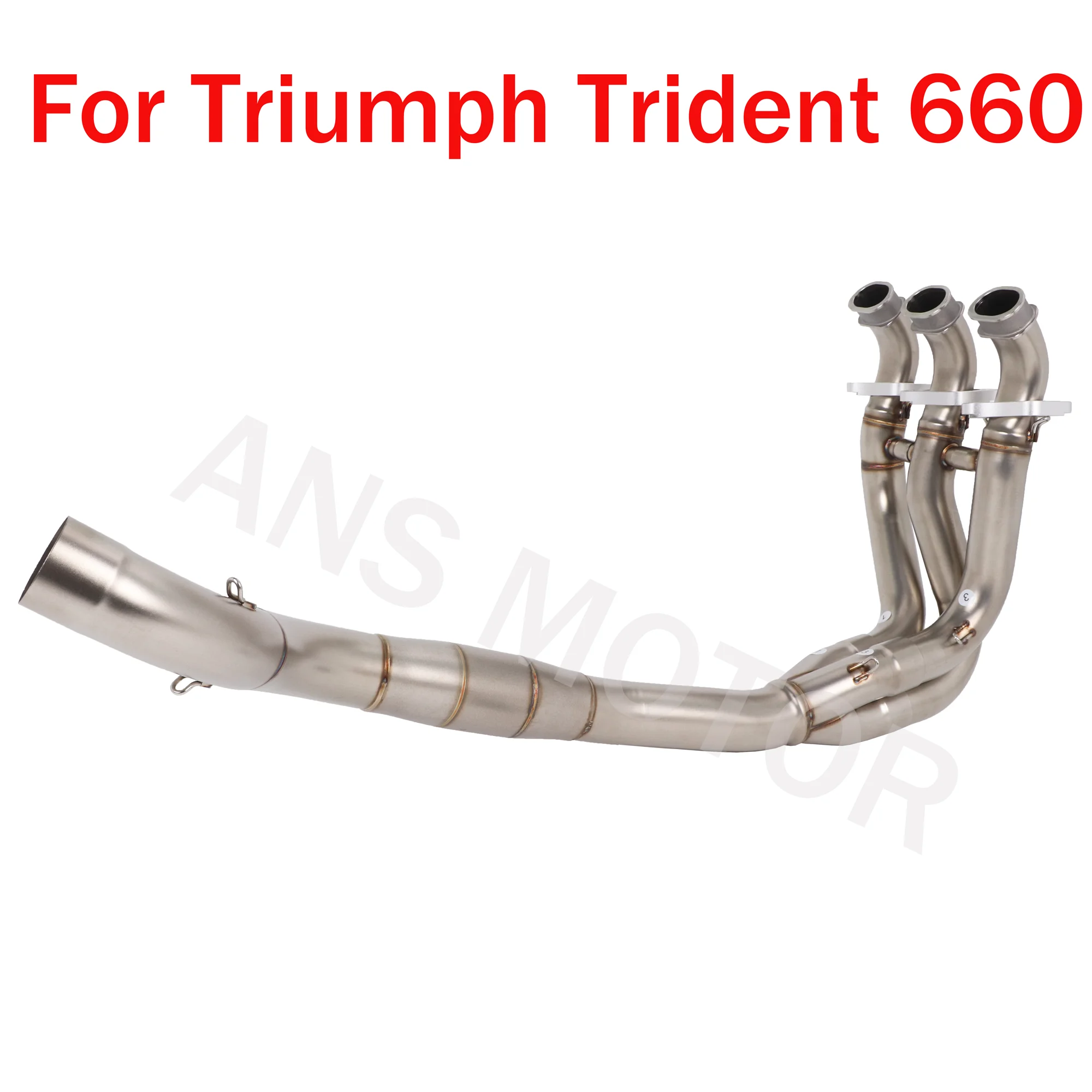 For Triumph Trident 660 2021- 2024 Motorcycle Exhaust Stainless Steel Slip On Exhaust Muffler Header Pipe 51MM 
For Triumph Trident 660 2021- 2024 Motorcycle Exhaust Stainless Steel Slip On Exhaust Muffler Header Pipe 51MM