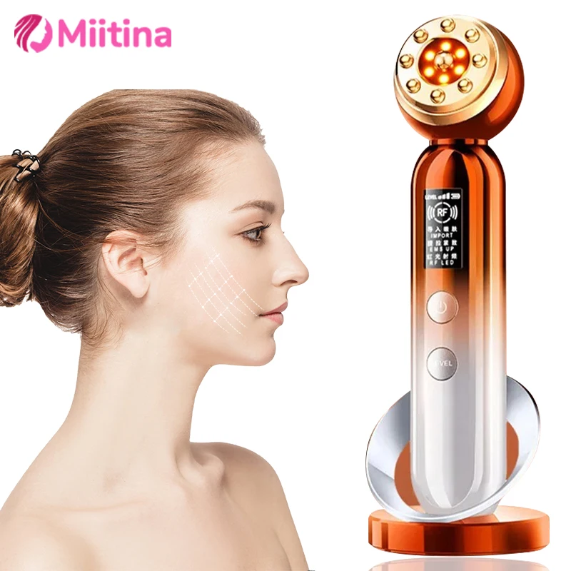 RF Radio Frequency Facial Beauty Device Facial Massager EMS Skin Tighten Machine Wrinkle Removal Face Skin Care Beauty Device
RF Radio Frequency Facial Beauty Device Facial Massager EMS Skin Tighten Machine Wrinkle Removal Face Skin Care Beauty Device