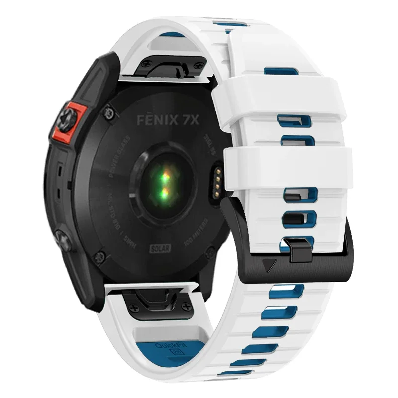Ремешок силиконовый двухцветный для наручных часов Garmin Fenix 7X 6X Pro 5X Plus Epix 2 Forerunner 965 955
Ремешок силиконовый двухцветный для наручных часов Garmin Fenix 7X 6X Pro 5X Plus Epix 2 Forerunner 965 955