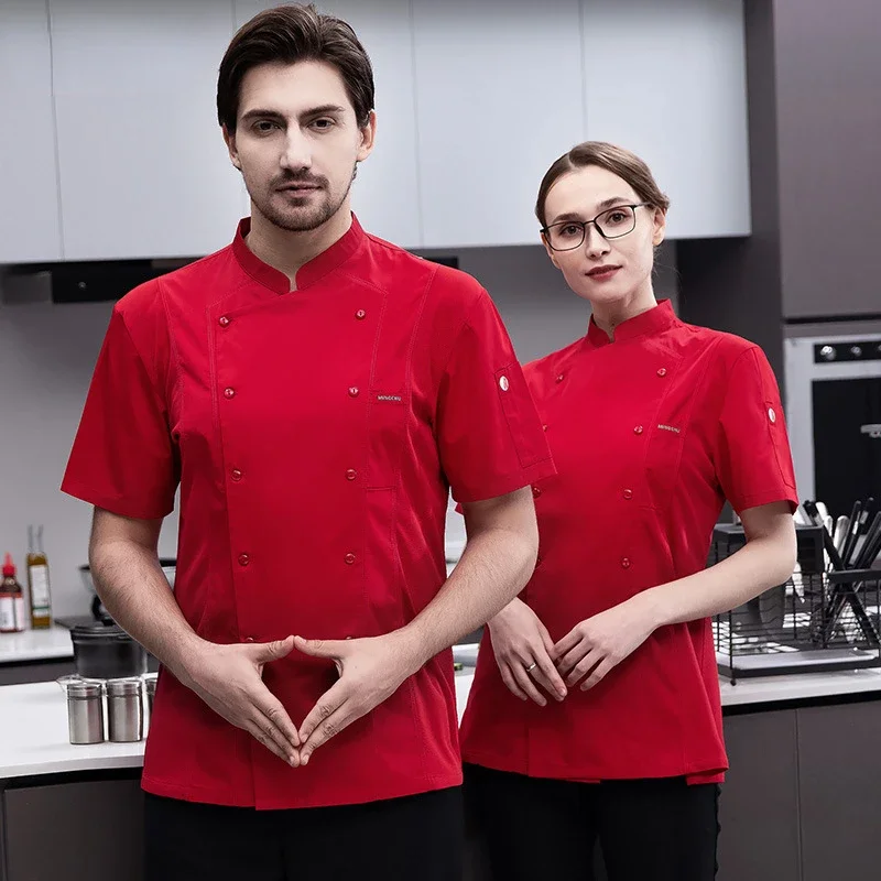Двубортная пищевая куртка унисекс, рабочая форма для ресторана, отеля, выпечки, летняя дышащая форма шеф-повара
Двубортная пищевая куртка унисекс, рабочая форма для ресторана, отеля, выпечки, летняя дышащая форма шеф-повара