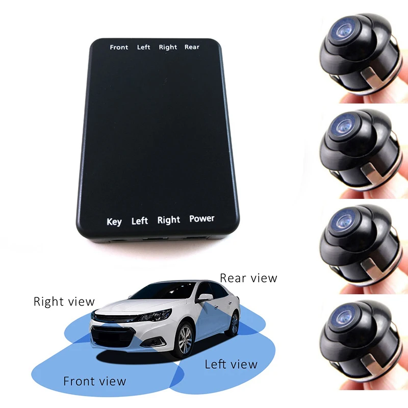 Rear Left Right Front Camera 4 PCS Rear View Cameras Back UP Car Camera Control system 360 View
Rear Left Right Front Camera 4 PCS Rear View Cameras Back UP Car Camera Control system 360 View