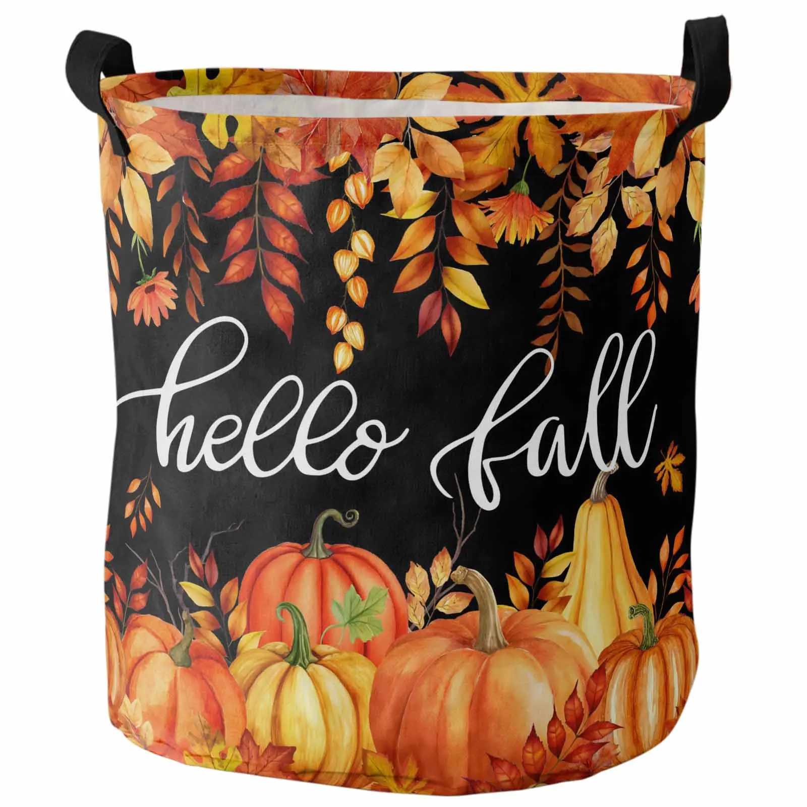 Винтажная складная корзина для грязного белья Happy Fall с оранжевой тыквой, детский органайзер для игрушек, водонепроницаемые корзины для хранения
Винтажная складная корзина для грязного белья Happy Fall с оранжевой тыквой, детский органайзер для игрушек, водонепроницаемые корзины для хранения