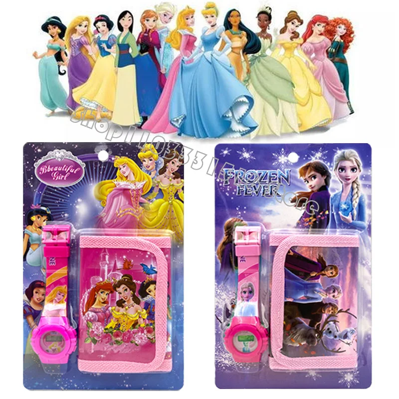 Disney Frozen Watch Wallet Set Princess Cartoon Digital Watch Children's Canvas Toy Watches Coin Purse Children's Day Gifts
Disney Frozen Watch Wallet Set Princess Cartoon Digital Watch Children's Canvas Toy Watches Coin Purse Children's Day Gifts